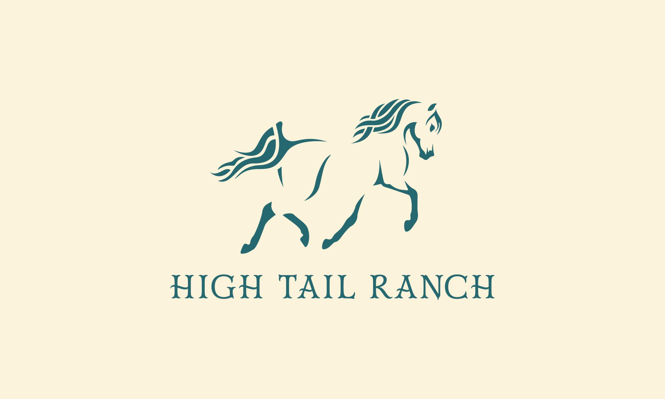 Stylized logo of arabian endurance horse